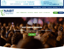 Tablet Screenshot of nabt.org